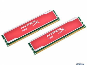  DDR3 8Gb (pc-12800) 1600MHz Kingston HyperX Red, Kit of 2 [Retail] (KHX16C9B1RK2/8), Dimm