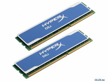  DDR3 16Gb (pc-12800) 1600MHz Kingston HyperX Blu, Kit of 2 [Retail] (KHX1600C10D3B1K2/16G), Dimm