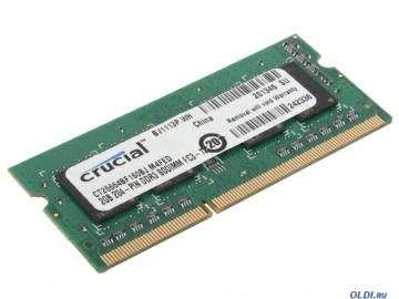  SO-DIMM DDR3 2Gb (pc-12800) 1600MHz Crucial (CT25664BF160BJ)