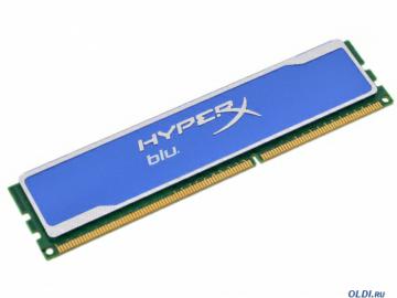  DDR3 4Gb (pc-10600) 1333MHz Kingston HyperX Blu [Retail] (KHX1333C9D3B1/4G), Dimm