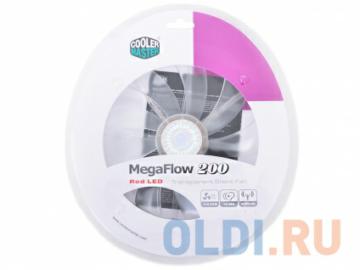  Cooler Master MegaFlow 200 Red LED Silent Fan (R4-LUS-07AR-GP) 200x200x30 