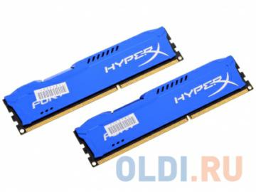  DDR3 8Gb (pc-12800) 1600MHz Kingston HyperX Fury Blue Series CL10 Kit of 2 <Retail> (HX316C10FK2/8)