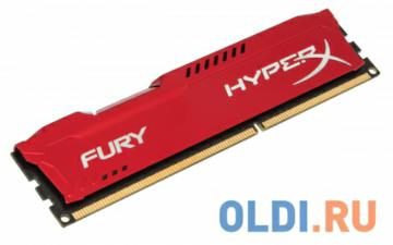  DDR3 4Gb (pc-12800) 1600MHz Kingston HyperX Fury Red Series CL10 <Retail> (HX316C10FR/4)