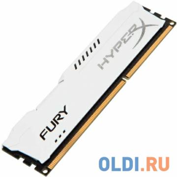  DDR3 8Gb (pc-12800) 1600MHz Kingston HyperX Fury White Series CL10 <Retail> (HX316C10FW/8)