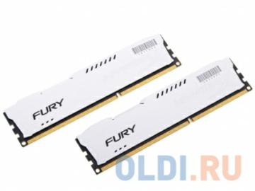 DDR3 8Gb (pc-12800) 1600MHz Kingston HyperX Fury White Series CL10 Kit of 2 <Retail> (HX316C10FWK2/8)