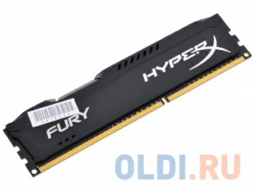   Kingston HyperX Fury DDR3 4Gb, PC15000, DIMM, 1866MHz (HX318C10FB/4) Black Series CL10 [Retail]