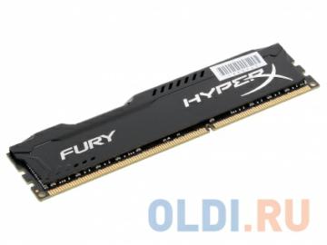   Kingston HyperX Fury DDR3 8Gb, PC15000, DIMM, 1866MHz (HX318C10FB/8) Black Series CL10 [Retail]