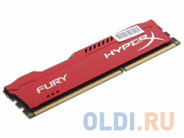  DDR3 4Gb (pc-15000) 1866MHz Kingston HyperX Fury Red Series CL10 <Retail> (HX318C10FR/4)