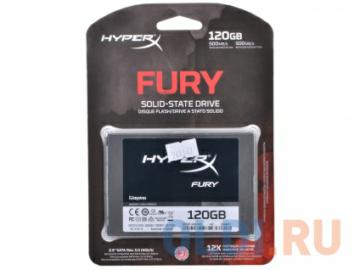   SSD 2.5" 120 Gb Kingston SATA 3 HyperX Fury (R420/W120MB/s) (SHFS37A/120G)