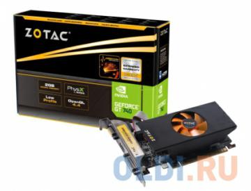  2Gb <PCI-E> Zotac GT740 LP c CUDA (ZT-71006-10L) GDDR3, 128 bit, HDCP, 2*DVI, HDMI, Retail