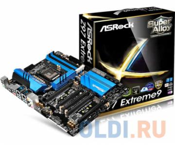 .  ASRock Z97 Extreme 9 S1150, iZ97, 4*DDR3, 3*PCI-E16x, SATA RAID, GB Lan, ATX, Retail