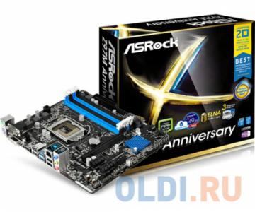 .  ASRock Z97M Anniversary S1150, iZ97, 4*DDR3, 4*PCI-E16x, HDMI, SATA RAID, SATA III, USB 3.0, GB Lan, mATX, Retail
