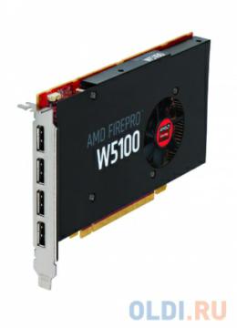   4Gb <PCI-E> Sapphire FirePro W5100 <GDDR5, 128 bit, 4*DP, Retail>