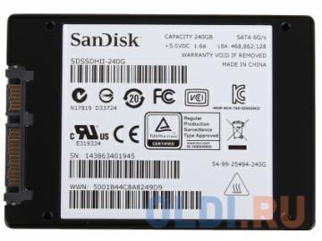  SSD  SanDisk Ultra II SDSSDHII-240G-G25 240GB  