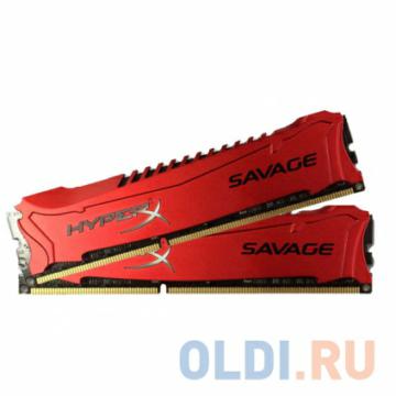   Kingston HyperX Savage DDR3 8Gb (2x4Gb), PC15000, DIMM, 1866MHz (HX318C9SRK2/8) CL9 Kit of 2 [Retail]