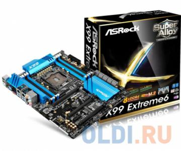.  ASRock X99 EXTREME6 S2011-v3, iX99, 8*DDR4, 3*PCI-Ex16, 2*PCI-Ex1, 1*Mini PCI-Ex, SATAIII+RAID, M.2, 2xGB Lan, ATX, Retail