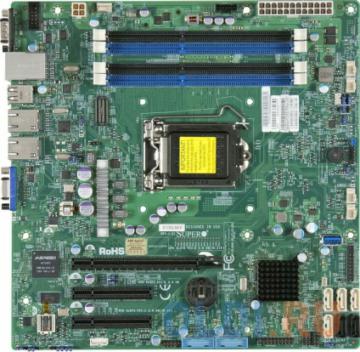   Supermicro MBD-X10SLM-F-O 1xLGA1150, C224, Xeon E3-1200 v3, mATX, 4xDIMM (up to 32GB), 1x PCI-E 3.0 x8 (in x16), 1x PCI-E 2.0 x8 (i