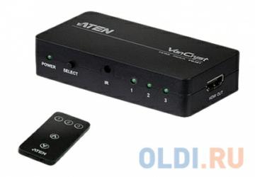  HDMI ATEN [VS381-AT] 3>1 ///,  , (1920x1200 60Hz;480P/720P/1080i/1080P;HDMI 1.3/HDCP