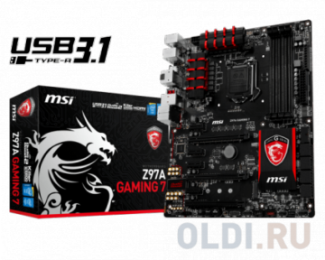   MSI Z97A GAMING 7 <S1150, iZ97, 4*DDR3, 3*PCI-E16x, 2*HDMI, DP, SATA III, GB Lan, ATX, Retail>