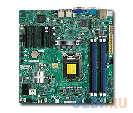    Supermicro MBD-X9SCM-F-O 1xLGA1155, C204 Xeon E3-1200 v2, Core i3, Pentium, Celeron uATX, 4xDIMM (up to 32GB ECC/non-ECC), 4x PCI-E