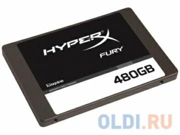   SSD 2.5&quot; 480 Gb Kingston SATA 3 HyperX Fury (R500/W500MB/s) (SHFS37A/480G)