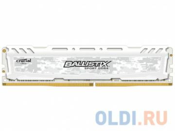  DDR4 8Gb (pc-19200) 2400MHz Crucial Ballistix Sport LT White CL16 SR x8 BLS8G4D240FSC