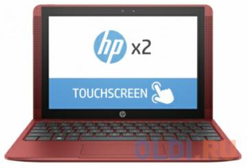  HP x2 10-p001ur &lt;Y5V03EA&gt; Atom x5-Z8350 (1.44)/2GB/32GB SSD/10.1&quot; HD Touch/BT/2 Cam(front HD+rear 5MP)/Stylus/Win10 - Detachable/Cardinal Red