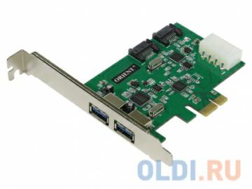  ORIENT VA-3U2SA2PE, PCI-E USB 3.0 2ext port + SATA 3.0 6 Gb/s, 2int port,  HDD  6TB, VIA VL805 + ASM1061 chipset,  .