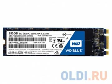   SSD M.2 250GB WD Blue (R540/W500Mb/s, TLC, SATA 6Gb/s, 2280) (WDS250G1B0B)