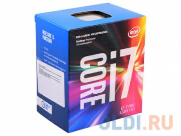  Intel Core i7-7700 BOX &lt;TPD 65W, 4/8, Base 3.60GHz - Turbo 4.20GHz, 8Mb, LGA1151 (Kaby Lake)&gt;