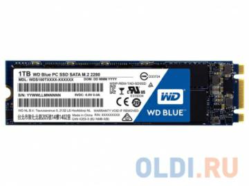   SSD M.2 1TB WD Blue (R545/W525Mb/s, TLC, SATA 6Gb/s, 2280) (WDS100T1B0B)