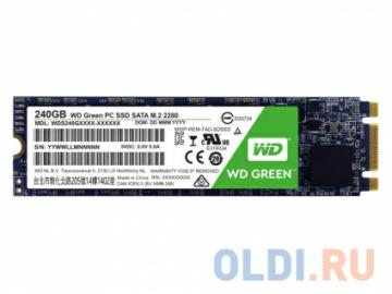   SSD M.2 240GB WD Green (R540/W465Mb/s, TLC, SATA 6Gb/s, 2280) (WDS240G1G0B)